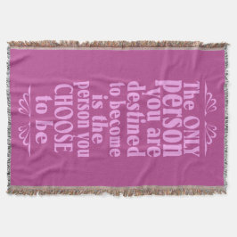 Cobertor Cobertura de lançamento de CHOICE motivadora