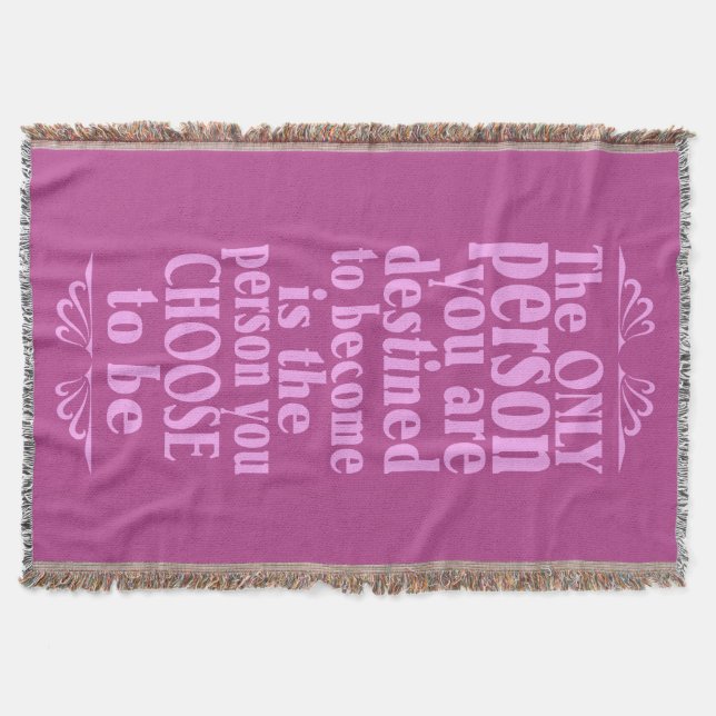 Cobertor Cobertura de lançamento de CHOICE motivadora (Frente)