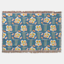 Cobertor Cobertura de linha inspirada na Ásia com macarrão