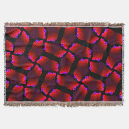 Cobertor Cobertura Jimette Desenho à franjas déco