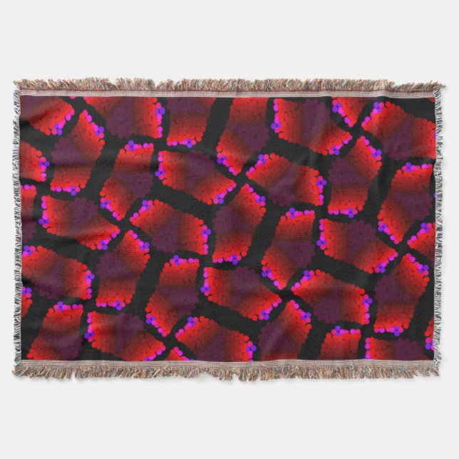 Cobertor Cobertura Jimette Desenho à franjas déco (Frente)