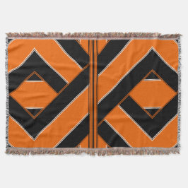 Cobertor Cobertura preta e laranja Original-Modelada do