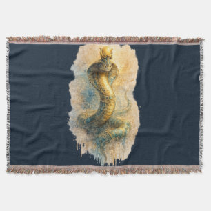 Cobertor Cobra Dourada Uraeus Mitologia Egípcia Antiga