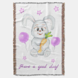 Cobertor Coelhinho bonito para um Poster de humor positivo
