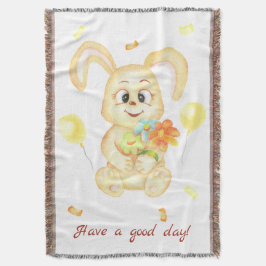 Cobertor Coelhinho bonito para um Poster de humor positivo