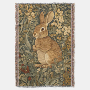 Cobertor Coelho Cottage Core Vintage William Morris