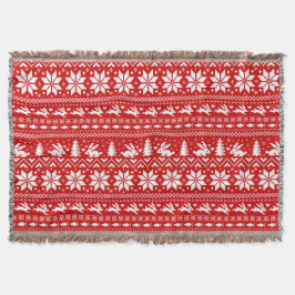 Cobertor Coelhos Coelhinhos Bonitos Noivos Padrão de Natal 