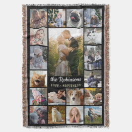 Cobertor Colagem da foto de família 15 imagens + Fácil