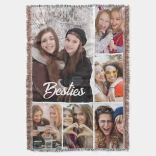 Cobertor Colagem de Fotos "Melhores Amigas" Personalizada