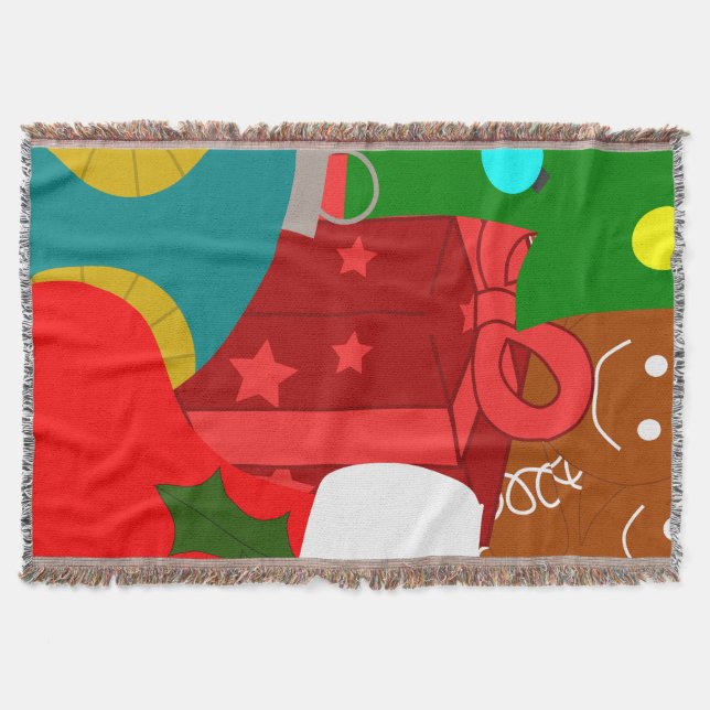 Cobertor Colagem de Natal (Frente)