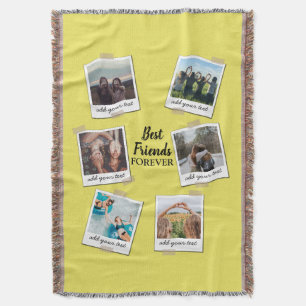 Cobertor Colagem Personalizada Personalizada dos Melhores A