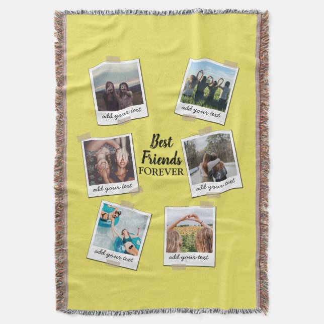 Cobertor Colagem Personalizada Personalizada dos Melhores A (Frente Vertical)