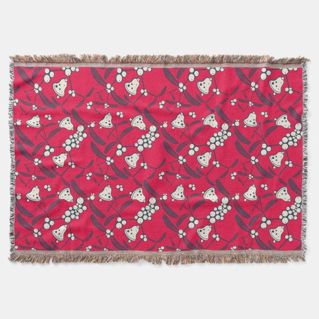 Cobertor Coleção de Saudações Joyful da Jingle Bells (Frente)