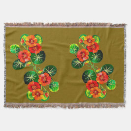 Cobertor coleção Flores do Brasil capuchinha, 