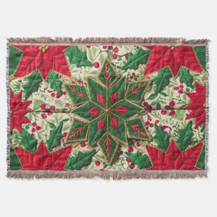 Cobertor Colheita Festiva Floral: Um Natal Louco