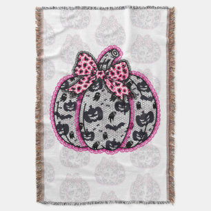 Cobertor Colhete Spooky Lace Halloween
