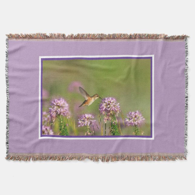 Cobertor Colibri e Wildflowers (Frente)