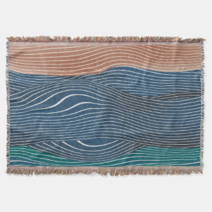 Cobertor Colinas de paisagem natural: padrão uniforme.