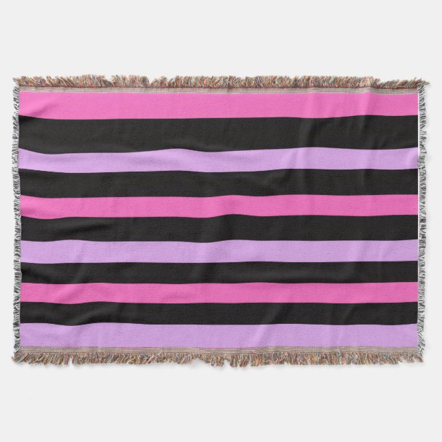 Cobertor Colorful Trendy pink and black  (Frente)