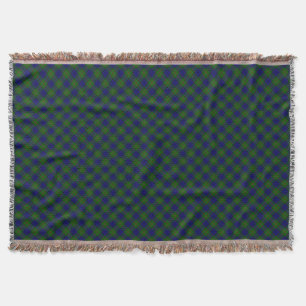 Cobertor Colquhoun tartan xadrez verde azul