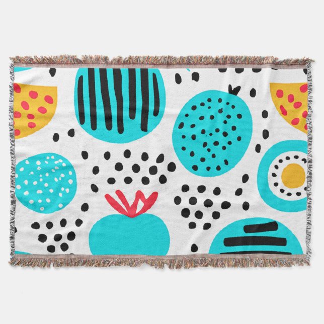 Cobertor Comprar de pintura de Padrões Frutas azuis (Frente)