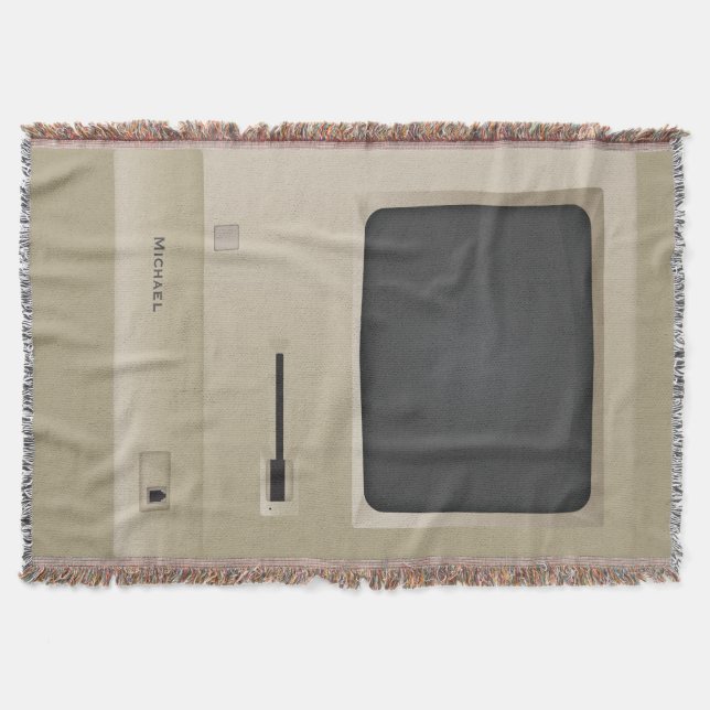 Cobertor Computador com retrato da velha escola (Frente)