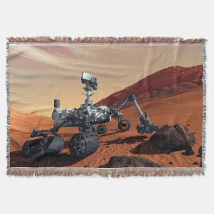 Cobertor Conceito do artista de Rover da curiosidade da