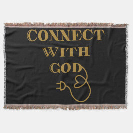 Cobertor Conecte-se com Deus Citação Bíblica