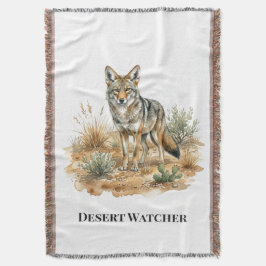 Cobertor Conforto do Rancho Desert Coyote Southwest