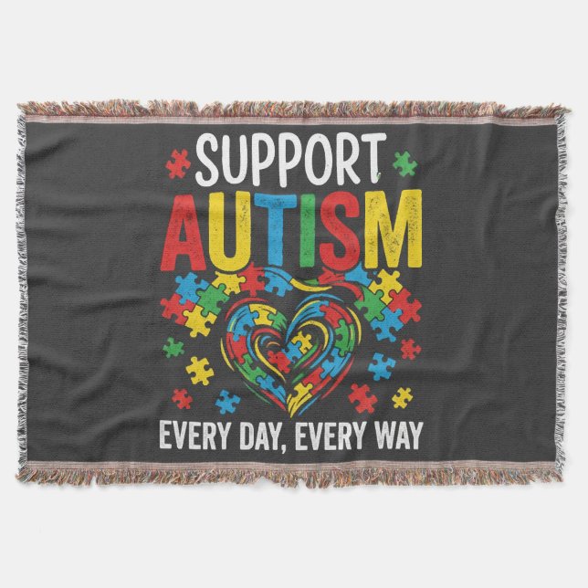 Cobertor Conscientização do autismo (Frente)