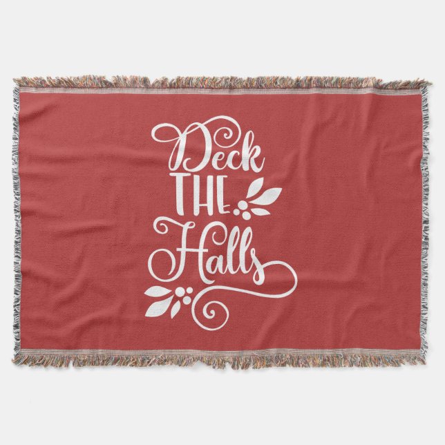 Cobertor convés de festas tipográficas (Frente)