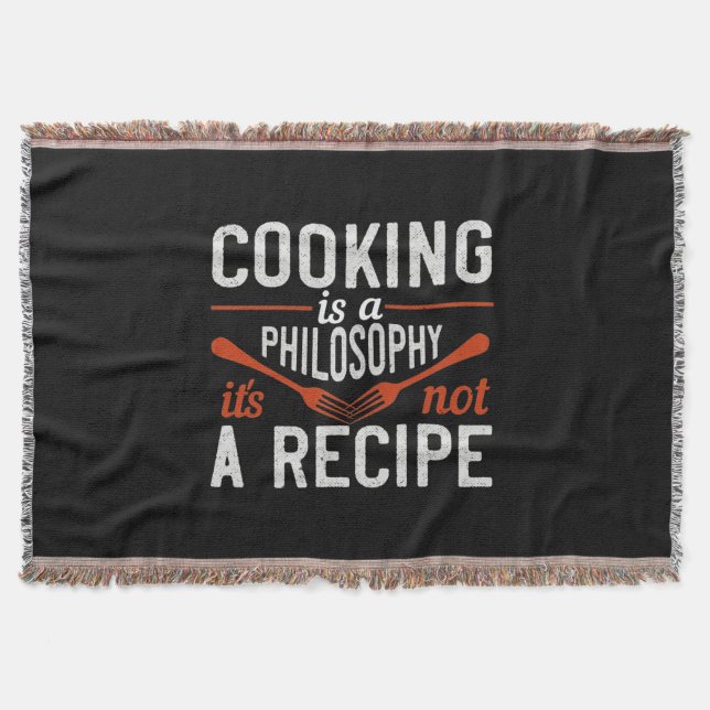 Cobertor Cooking Is A Philosophy It'S Not A Recipe (Frente)