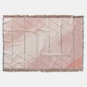 Cobertor Cor de Água das Linhas Geométricas Modernas Mauve 