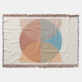 Cobertor Cor de Água Geométrica dos Tones Terrenos Modernos