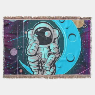 Cobertor cor do cheio astronauta