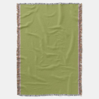 Cobertor Cor Sólida Verde Abacate Sage #939c43