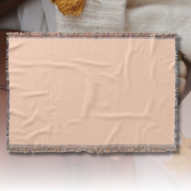 Cobertor Cor Sólido Apricot | Clássico | Elegante (Criador carregado)