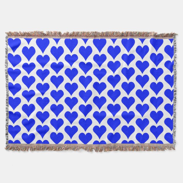 Cobertor Coração em Azul (Frente)