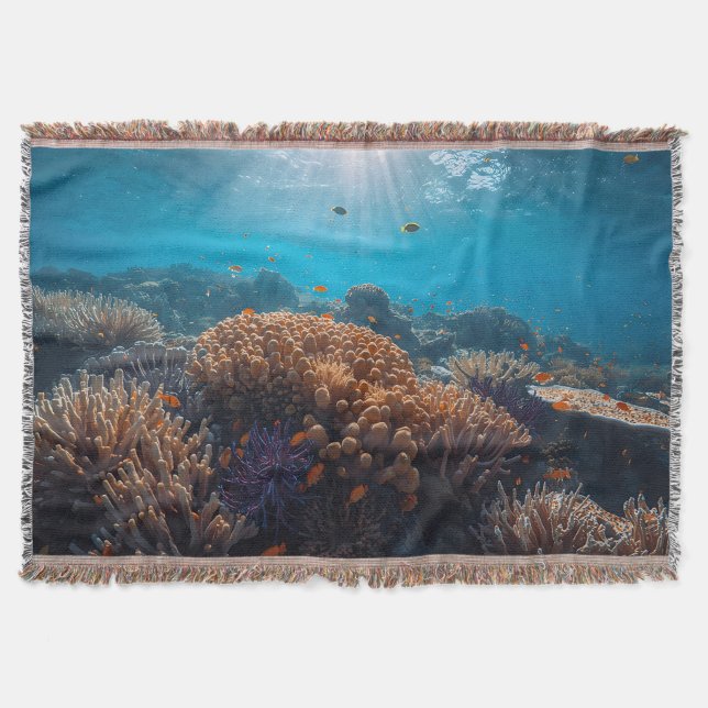 Cobertor Coral Reef Throw Blanket (Frente)