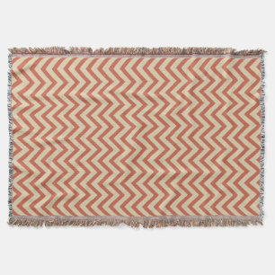 Cobertor Coral Spice Moods Chevrons