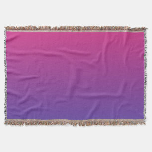 Cobertor Cores gradientes rosa e roxo
