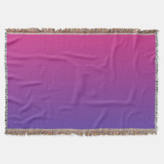 Cobertor Cores gradientes rosa e roxo