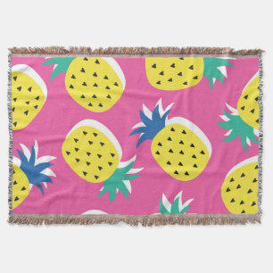 Cobertor Cores Loucas De Abacaxi: Pop-Arte Infantil.