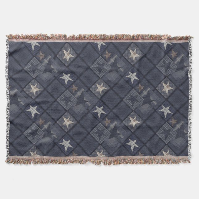 Cobertor Correspondência azul (Frente)