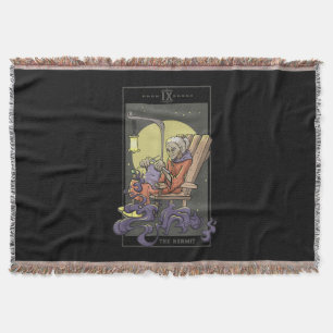 Cobertor Cortagem de Sewing Hermit Tarot Card Entalhe