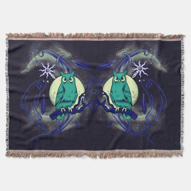 Cobertor Coruja e fantasma (Frente)