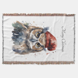 Cobertor Coruja Invernal Encantada, personalizada