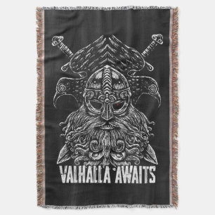 Cobertor Corvos de Odin Mitologia Viking Valhalla espera