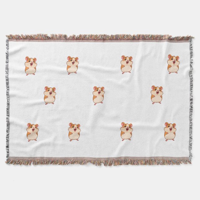 Cobertor Couverture Tissée Petite Souris Kawaii (Frente)