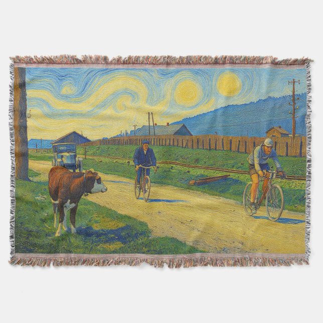 Cobertor Cow Watching Jules Buysse Tour de France 1926 (Frente)